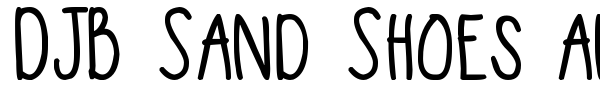 DJB Sand Shoes and a Fez font preview